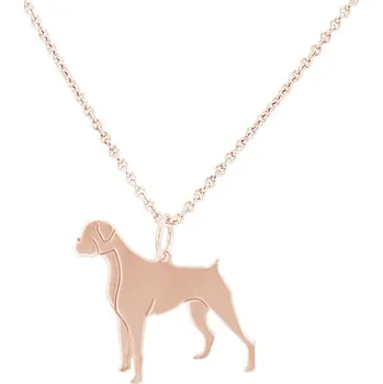 Šperk Stříbrný přívěsek ve tvaru psa s gravírem Boxer