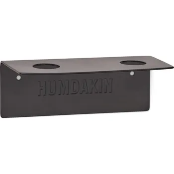 Dávkovač mýdla Držák na tekutá mýdla 14 cm, dvojitý, černá, železo, Humdakin