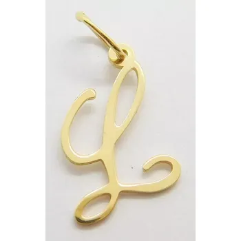 Přívěsek Klenoty Budín Dámský zlatý přívěsek písmenko "L" 585/0,27gr 42691 (Klenoty Budín Dámský zlatý přívěsek písmenko "L" 585/0,27gr 42691)