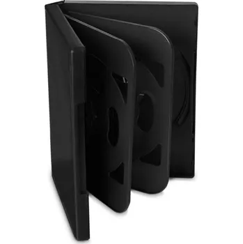 Příslušenství pro datový nosič COVER IT box na 6ks DVD médií/ 24mm/ černý/ 5pack