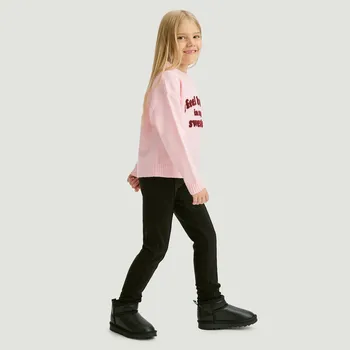 Dětská móda Reserved - Úpletové legíny - černý - 979FF-99X - 979FF-99X-134