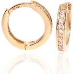 Zlatnictví Helios Rose gold kroužky s růžovými zirkony