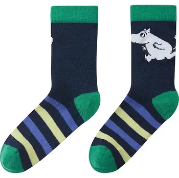 Dívčí oblečení Dětské ponožky Reima Moomin Randig 5300335A.9BYA zelená 79X, vel. 22/25