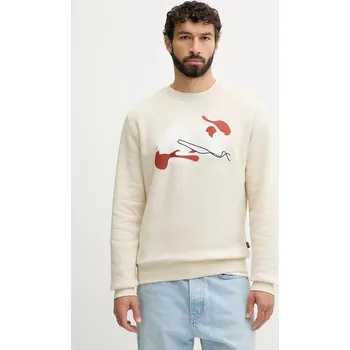 Pánská mikina Bavlněná mikina BOSS C-Soleri 215 50549283 béžová 01X, vel. XXL