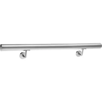 půdní výlez madlo na zeď, leštěná nerez / AISI304, 75 cm, 2 držáky - zábradlí na stěnu, nerezové madlo ø 42 mm, délka 0,75 - 6 m, držáky pro uchycení, počet dle délky madla