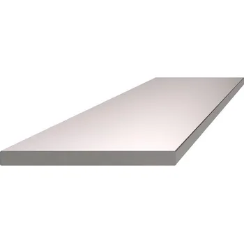 Madlo do koupelny tyč plochá EB1-PL60, broušená nerez, délka 3 m - plochý nerezový profil 60 x 5 mm, K320/AISI304, prodej v délkách 1, 2, 3, 4 m