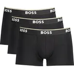 3PACK pánské boxerky Hugo Boss černé Boss černá 3369394