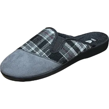 Pánské pantofle Rogallo 6074 pánské domácí pantofle kostka Barva: Šedá, Velikost: 41