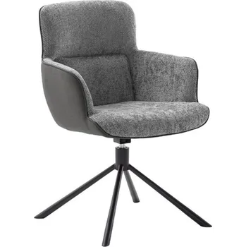 Jídelní židle Jídelní otočná židle TURA, antracitová