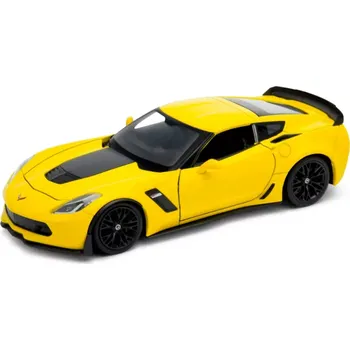 autíčko Welly Chevrolet Corvette Z06 (2017) 1:24 žlutá