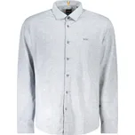 Pánská košile HUGO BOSS s dlouhým rukávem Boss šedá 3359193