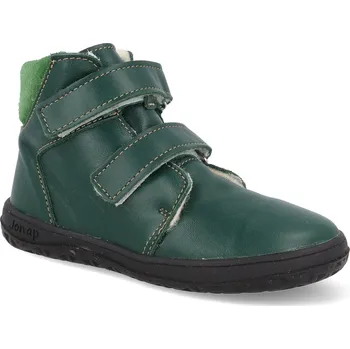 Dívčí zimní obuv Barefoot dětské zimní boty Jonap B4MV - zelené Slim Velikost: 29