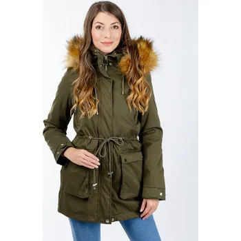 Dámská parka Dámská parka GLANO - zelená Glano kaki 2506651
