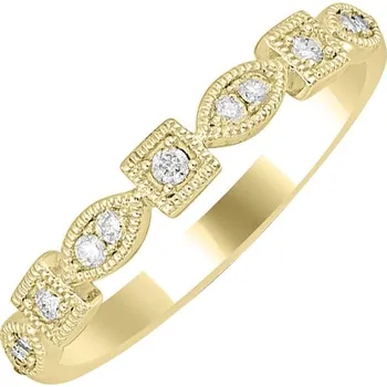 Prsten Eternity prsten s bílými lab-grown diamanty Hadya