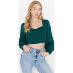 Dámský top Trendyol Long Sleeve Trendyol tyrkysová 1713167