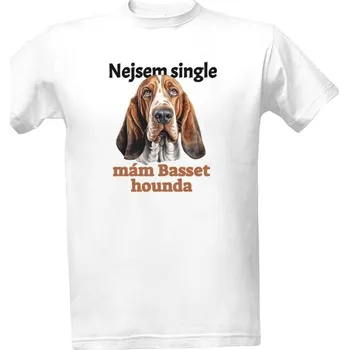 Tričko s potiskem Mám Basset hound pánské