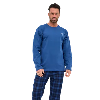 Pánské dlouhé pyžamo Cornette 124/306 Denali 2 XXL Modrá