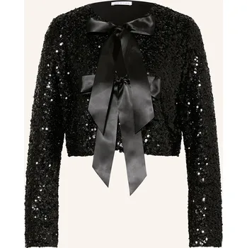 Mrs & Hugs Dámská Bunda S Flitry, černá, 34