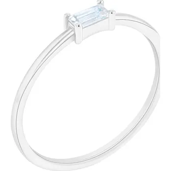 Prsten Minimalistický prsten s akvamarínem Koos