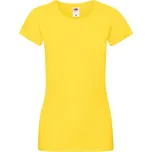 Dámské tričko LadyFit Sofspun 614140 100% bavlna 160g/165g Fruit of the Loom žlutá 2469934