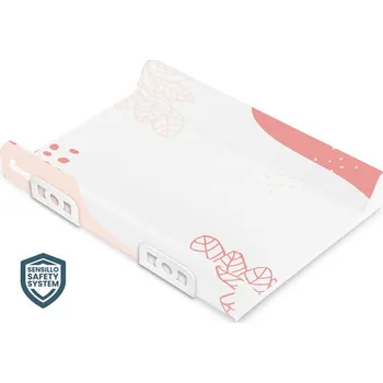 Přebalovací podložka SENSILLO Přebalovací podložka pro děti 70cm -růžovo bílý se vzorem