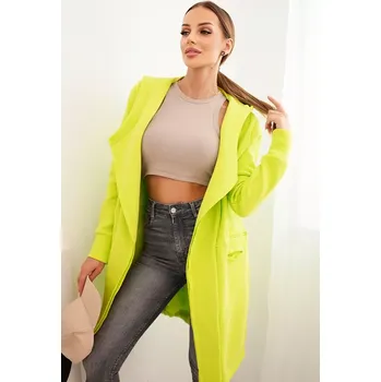 Dámská mikina Zateplená kapuce s pistáciovou kapucí Kesi žlutá 3107313