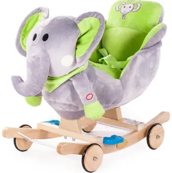 Hračka pro nejmenší Mluvící a zpívající houpačka zelený slon