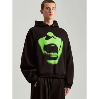 Pánská mikina Mikina s kapucí - L - House - černá - 602EC-99X