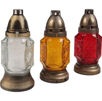 Svícen Lucerna 1504 skleněná náhrobní, výška 18,5cm Lucerna 1504 skleněná náhrobní, výška 18,5cm