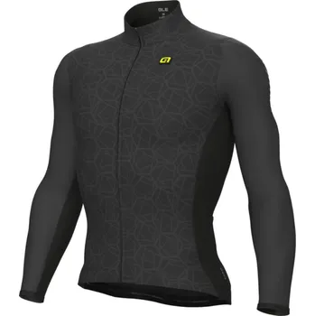 cyklistický dres ALÉ Cyklistický dres s dlouhým rukávem zimní - VELOCITY PLUS R-EV1 - antracitová