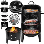 PROGARDEN Gril zahradní s udírnou 40 x 78 cm černá KO-C83000280