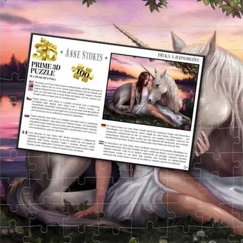 Puzzle Puzzle 3D - Dívka a jednorožec
