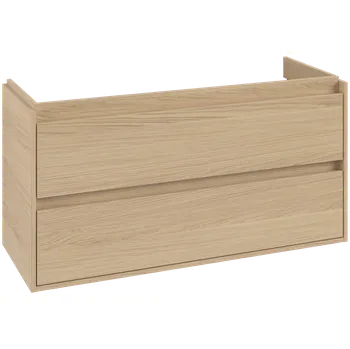 Koupelnový nábytek Villeroy & Boch Skyla - Skříňka pod umyvadlo 1172x439 mm, 2 zásuvky, Nordic Oak C80000VJ