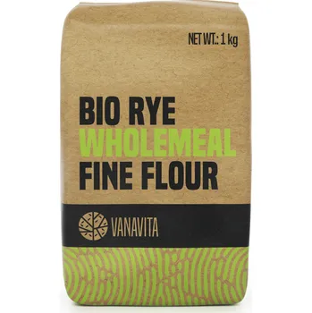 Mouka VanaVita BIO Žitná mouka celozrnná hladká 1000 g