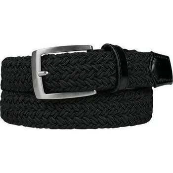 Opasek Alberto Basic Braided Mens Black 105 cm 105 Pásek
