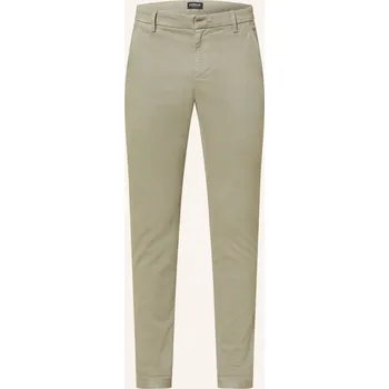 Pánské kalhoty Dondup Pánské Chino Kalhoty Gaubert Extra Slim Fit, olivová, 52