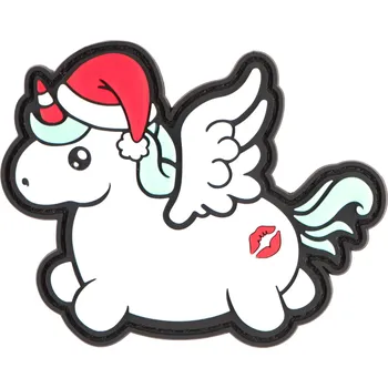 Nášivka Claw Gear Christmas Unicorn Rubber Patch