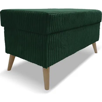 Taburet Taburet TESS s úložným prostorem - tmavězelený - manšestr - LINCOLN 39