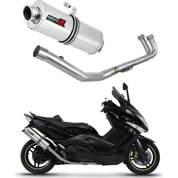 Výfuk pro motocykl Laděný výfuk Dominator Yamaha T-MAX 500 2008 - 2011 Kompletní systém Výfukové potrubí OV + dB killer medium