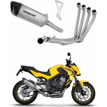 Výfuk pro motocykl Laděný výfuk Dominator Honda CBR 650 F 2014 - 2018 Kompletní výfukový systém Sběrač HP6 titanový tlumič + dB killer