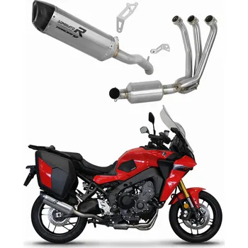 Výfuk pro motocykl Laděný výfuk Dominator Yamaha Tracer 9 / GT 2021 - 2024 Kompletní výfukový systém HP6 EX titanový tlumič + dB killer medium