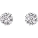 Elegantní náušnice s lab-grown diamanty Flowu