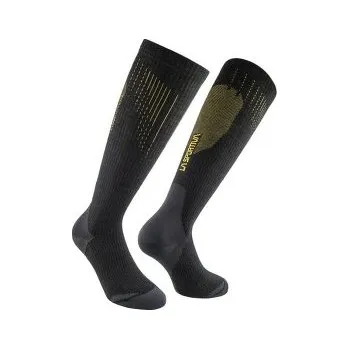 Pánské ponožky La Sportiva WOOL TECH SOCKS Black/Yellow černá 38-40 EU