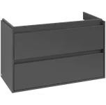 Villeroy & Boch Skyla - Skříňka pod umyvadlo 972x439 mm, 2 zásuvky, Graphite C79900VR