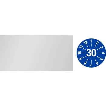 Samolepící etiketa Kontrolní štítek na kabel 30, barva modrá, samolepicí fólie, 60 x 20 mm, BJ = 5 rolí à 16 ks