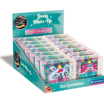 Řasenka Clementoni - CRAZY CHIC oční stíny Zvířecí DONUT