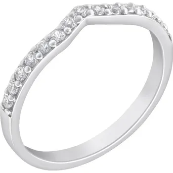 Prsten Vykrojený platinový eternity prsten se zářivými diamanty Marveille