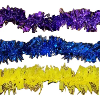 Vánoční dekorace Vánoční řetězy na strom 2 m Varianta: Žlutá Nové