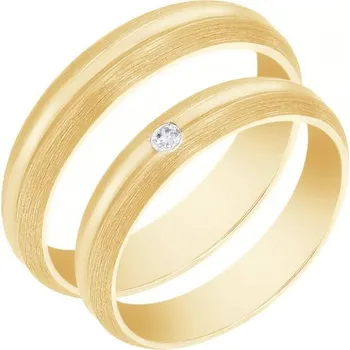 Prsten Zlaté snubní prsteny s diamantem Dellai