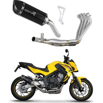 Výfuk pro motocykl Laděný výfuk Dominator Honda CBR 650 F 2014 - 2018 Kompletní systém Výfukové potrubí HP1 BLACK + dB killer medium
